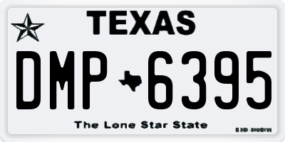 TX license plate DMP6395