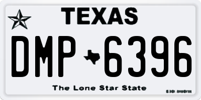 TX license plate DMP6396