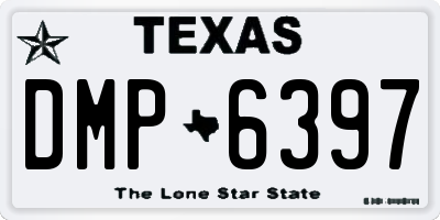TX license plate DMP6397