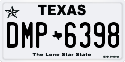TX license plate DMP6398