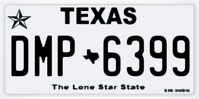 TX license plate DMP6399