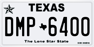 TX license plate DMP6400