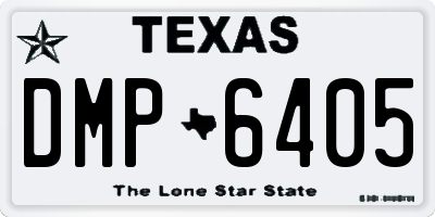 TX license plate DMP6405