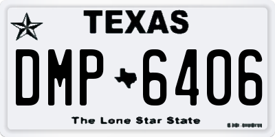 TX license plate DMP6406