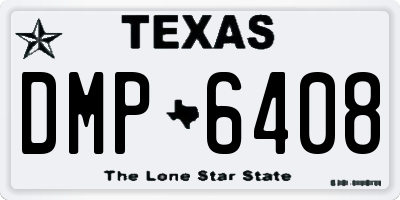 TX license plate DMP6408