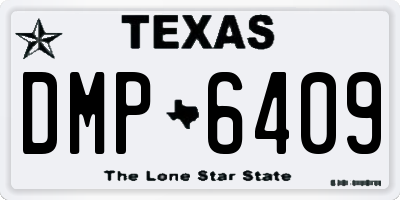 TX license plate DMP6409