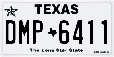 TX license plate DMP6411