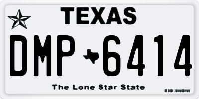 TX license plate DMP6414