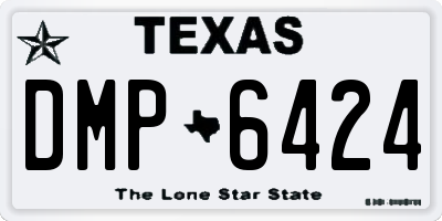TX license plate DMP6424
