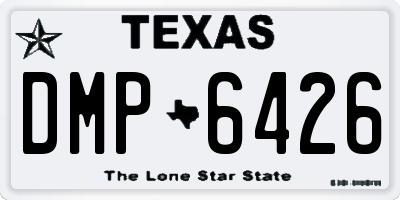 TX license plate DMP6426
