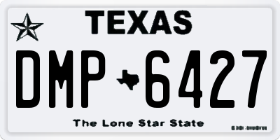 TX license plate DMP6427