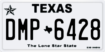 TX license plate DMP6428