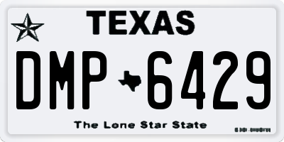 TX license plate DMP6429