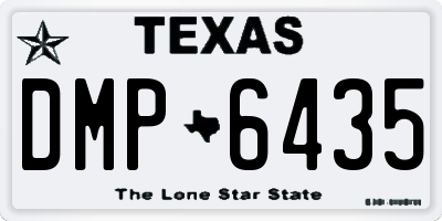 TX license plate DMP6435