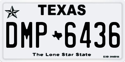 TX license plate DMP6436
