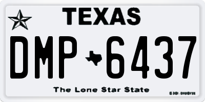 TX license plate DMP6437
