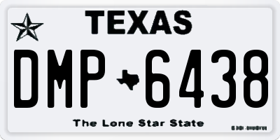 TX license plate DMP6438