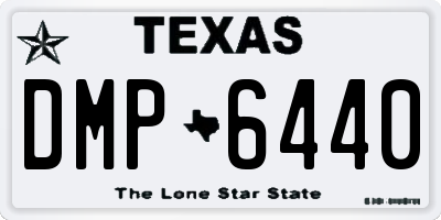 TX license plate DMP6440