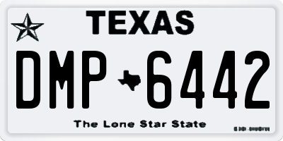 TX license plate DMP6442