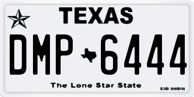 TX license plate DMP6444