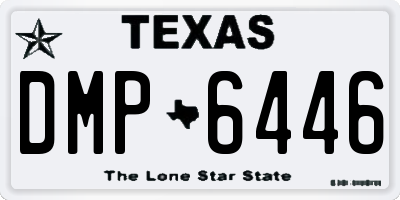 TX license plate DMP6446