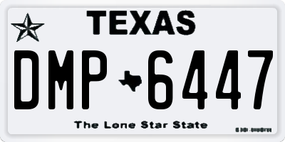 TX license plate DMP6447