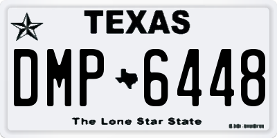 TX license plate DMP6448