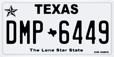 TX license plate DMP6449