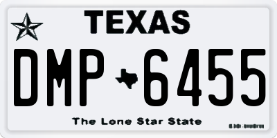 TX license plate DMP6455
