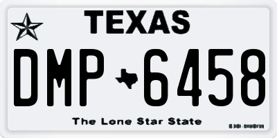 TX license plate DMP6458