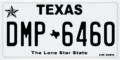 TX license plate DMP6460