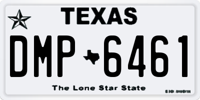 TX license plate DMP6461