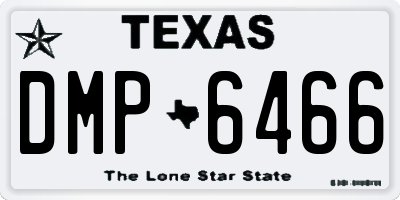 TX license plate DMP6466