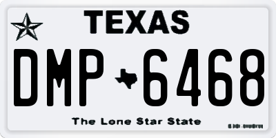 TX license plate DMP6468