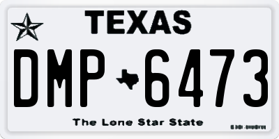 TX license plate DMP6473