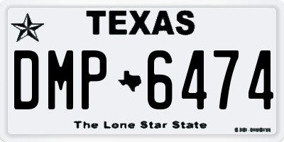 TX license plate DMP6474