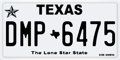 TX license plate DMP6475