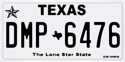 TX license plate DMP6476