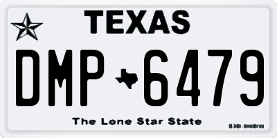 TX license plate DMP6479