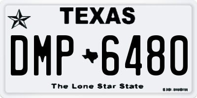 TX license plate DMP6480