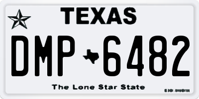 TX license plate DMP6482