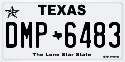 TX license plate DMP6483