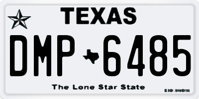 TX license plate DMP6485