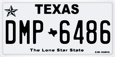 TX license plate DMP6486