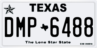 TX license plate DMP6488