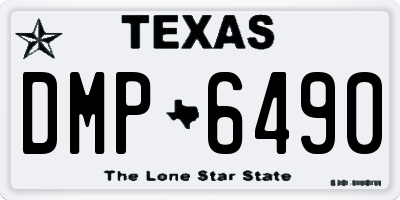TX license plate DMP6490