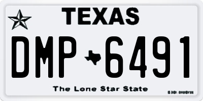 TX license plate DMP6491