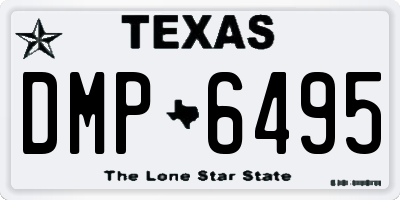 TX license plate DMP6495