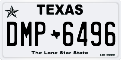 TX license plate DMP6496