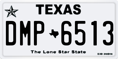 TX license plate DMP6513